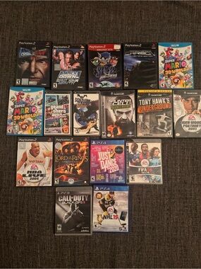 AS-IS Bundle Mixed Video Games PS2/PS3/PS4/WiiU/GameCube/PSP Repair/Cases/Manual
